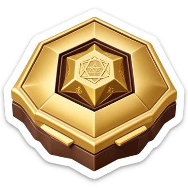 Wizarding world Chocolate frog pentagon shaped box sticker