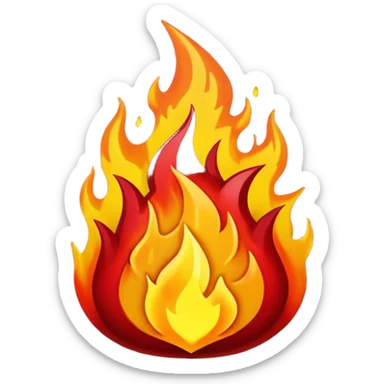 Blood of chaos in god of war with burn fire sticker