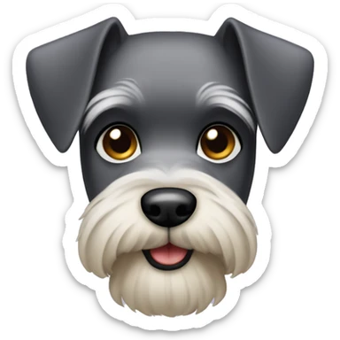 mini schnauzer emoji sticker