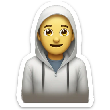 A person who looks happy but is dying inside sticker