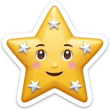 Emoji de um quadrado branco com o símbolo de uma estrela central igual deste emoji ✨ sticker