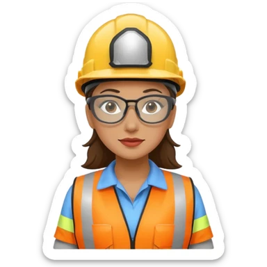 Occupational safety and health или labor protection woman sticker