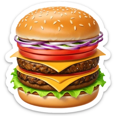 Kapibara burger sticker