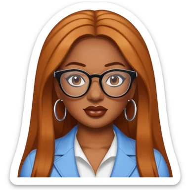 Megan Thee Stallion wear glasses sticker