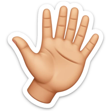 Mirror of this emoji👌. Left hand ok emoji sticker