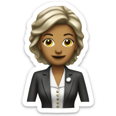 Zoomer Banker Lady sticker
