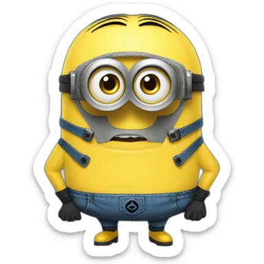 Minion futbolista sticker