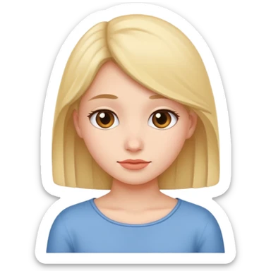 shy and demure sticker