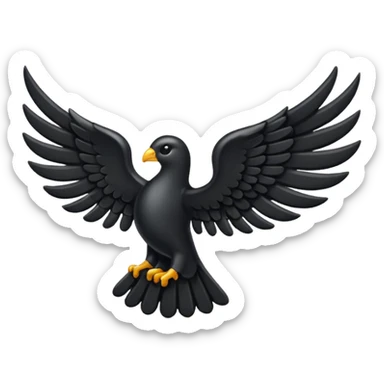 Just Black left wing emoji i can copy and paste sticker