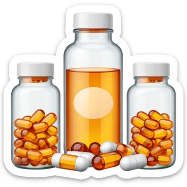 Supplement bottles sticker