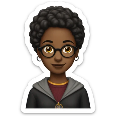 Black girl Harry Potter  sticker