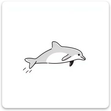 Dolphin sticker