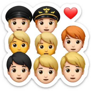 Puedes crear un emoticonos del logo de BTS y el logo de ARMY  sticker