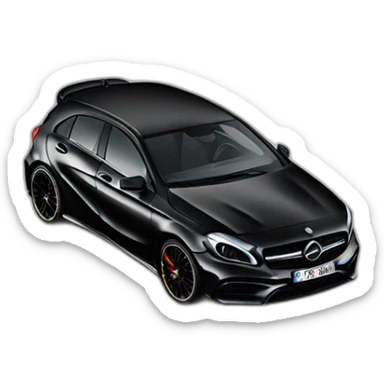 Mercedes a45 black phase 1 edition 1 sticker