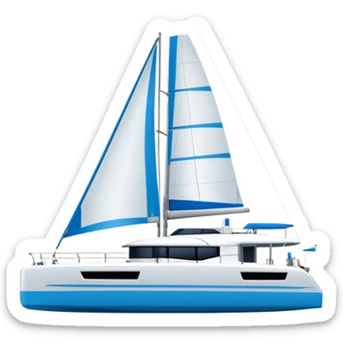 lagoon 43 catamaran facing to the right sticker