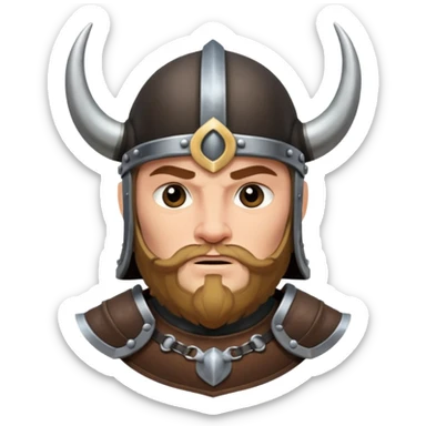 viking black horn helmet sticker