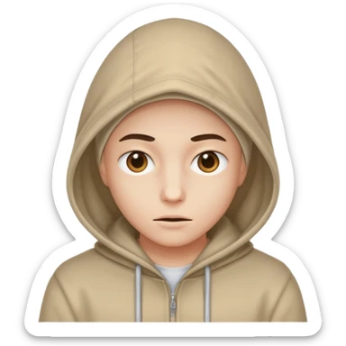 Une personne mystérieuse sous capuche sticker