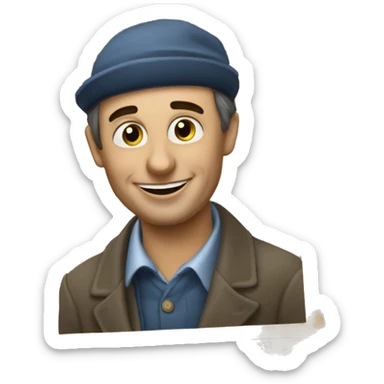 A seller of the newspaper "Franc-Tireur" sticker