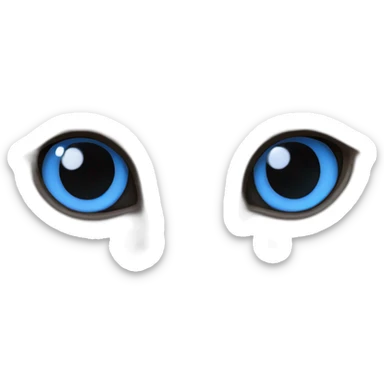 Birman cat with blue eyes sticker