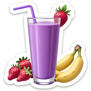 Bol de smoothie violet pastel et blanc sticker
