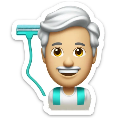 a BISSELL Aqua cleaner present sticker