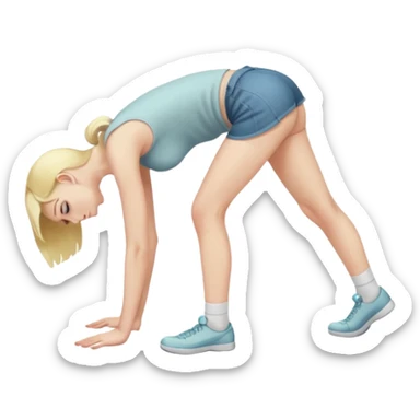 fullbody naked  without any clothes on busty teen young blonde pawg buxom bending over sfw sticker