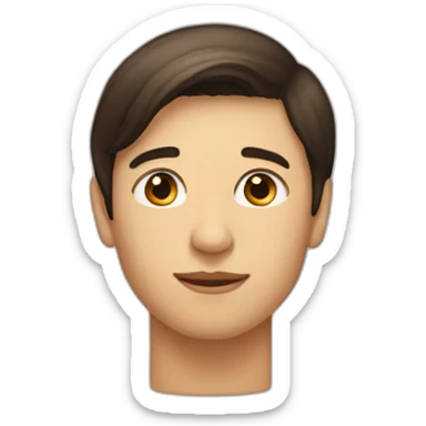 a-shaved-man-with-short-length-dark-hair-kissing-a-woman-with-long-brown-hair sticker