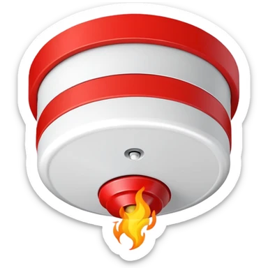 fire alarm on the ceiling  sticker