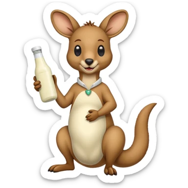 Ranch dressing bottle kangaroo sticker