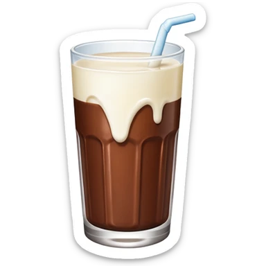 milk with chocolate sticker