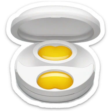 dual compartment screw-top prescription contact lens case sticker