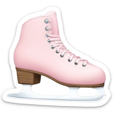Soft pink ice skates  sticker