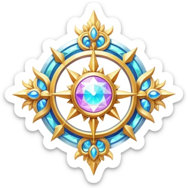Epic divine legendary celestial complex detailed iridescent aesthetic-scenery-Decorations sticker