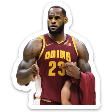 lebron james after indiana lose sticker