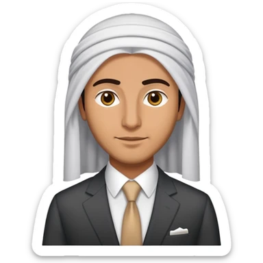 Homme d’origine arabe avec costume sticker