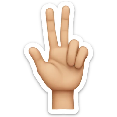 3 fingers  sticker