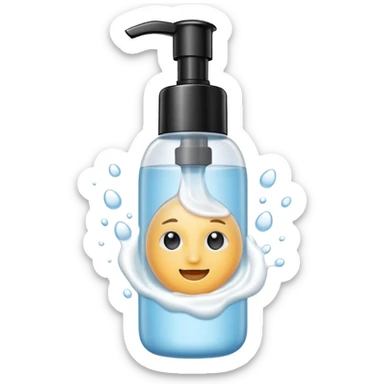 skin care facial cleanser sticker