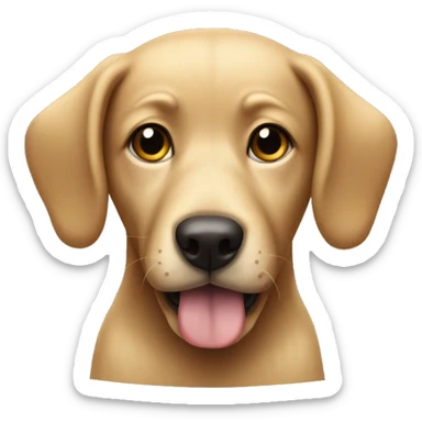 Now the dog is all sticky. He must ask his owner for a bath before dark.  sticker