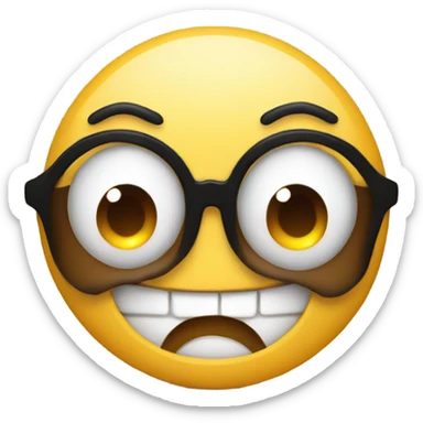 smiling with wink eye in distress  sticker