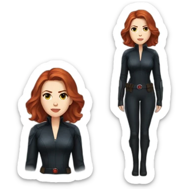 Scarlett Johansson as natasha romanov sticker