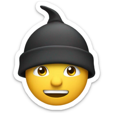 squalo con cappello a cilindro sticker