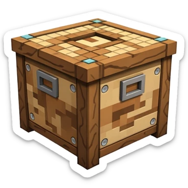 Minecraft crafting table sticker