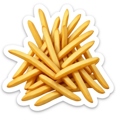 patatine fritte sfuse sticker