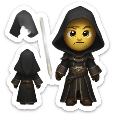 sith jedi in world of warcraft sticker