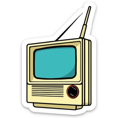 1980s Sony Watchman portable TV sticker