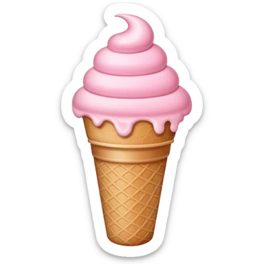 Pink ice cream pint sticker