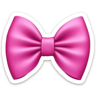 hot pink bow sticker