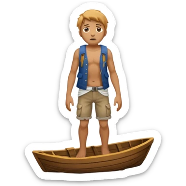 shipwreck survivor, full body sticker