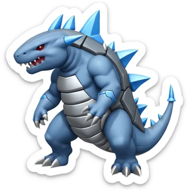 Steelix-Lairon-Aggron-Gible-fusion sticker
