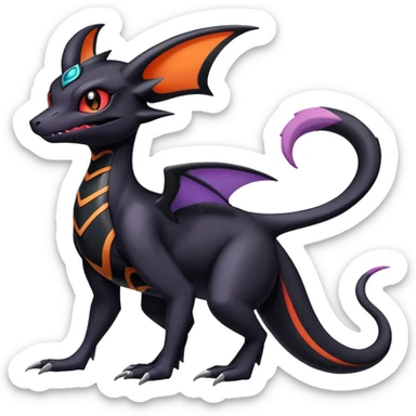 Salandit-Noibat-Noivern-Umbreon-Hybrid (Full body) sticker